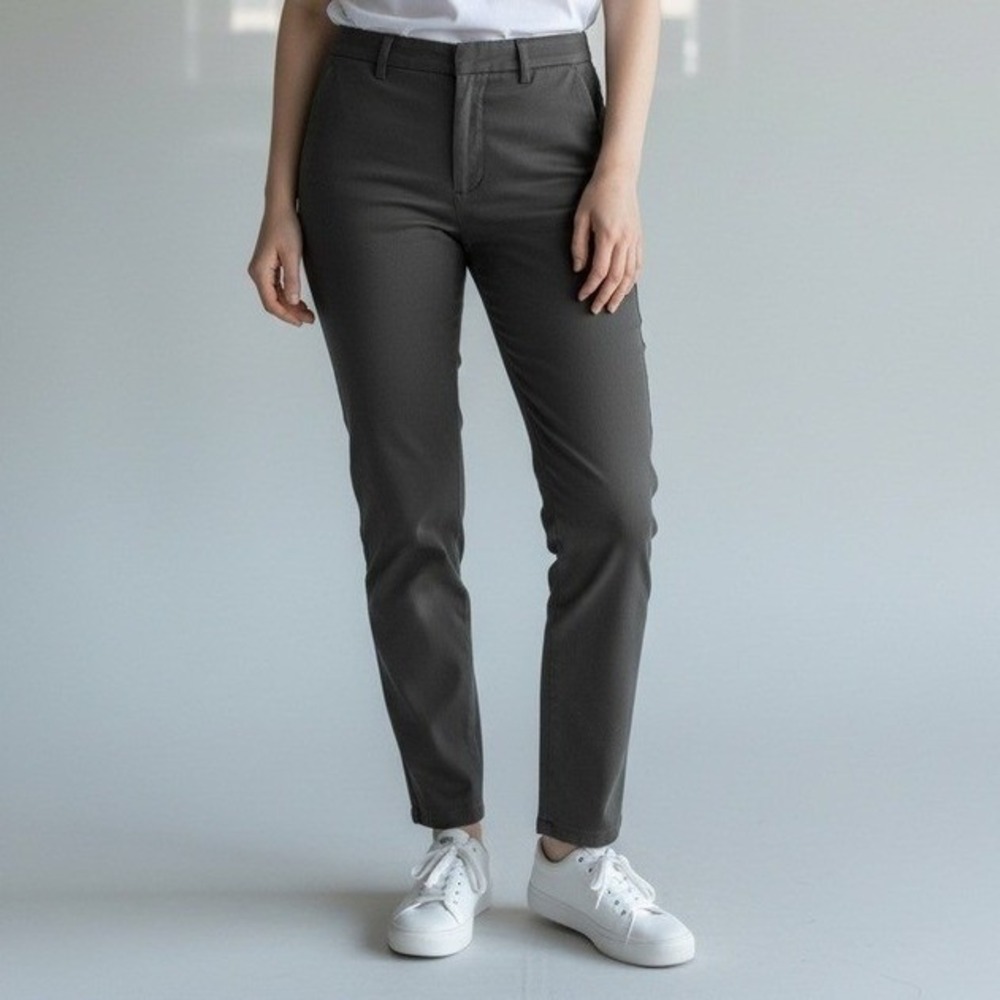 Eddie Bauer Bremerton Fit Women's Gray Cotton Blend Pants Size‎ 10